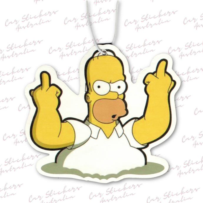 Homer Flippin Bird Air Freshener