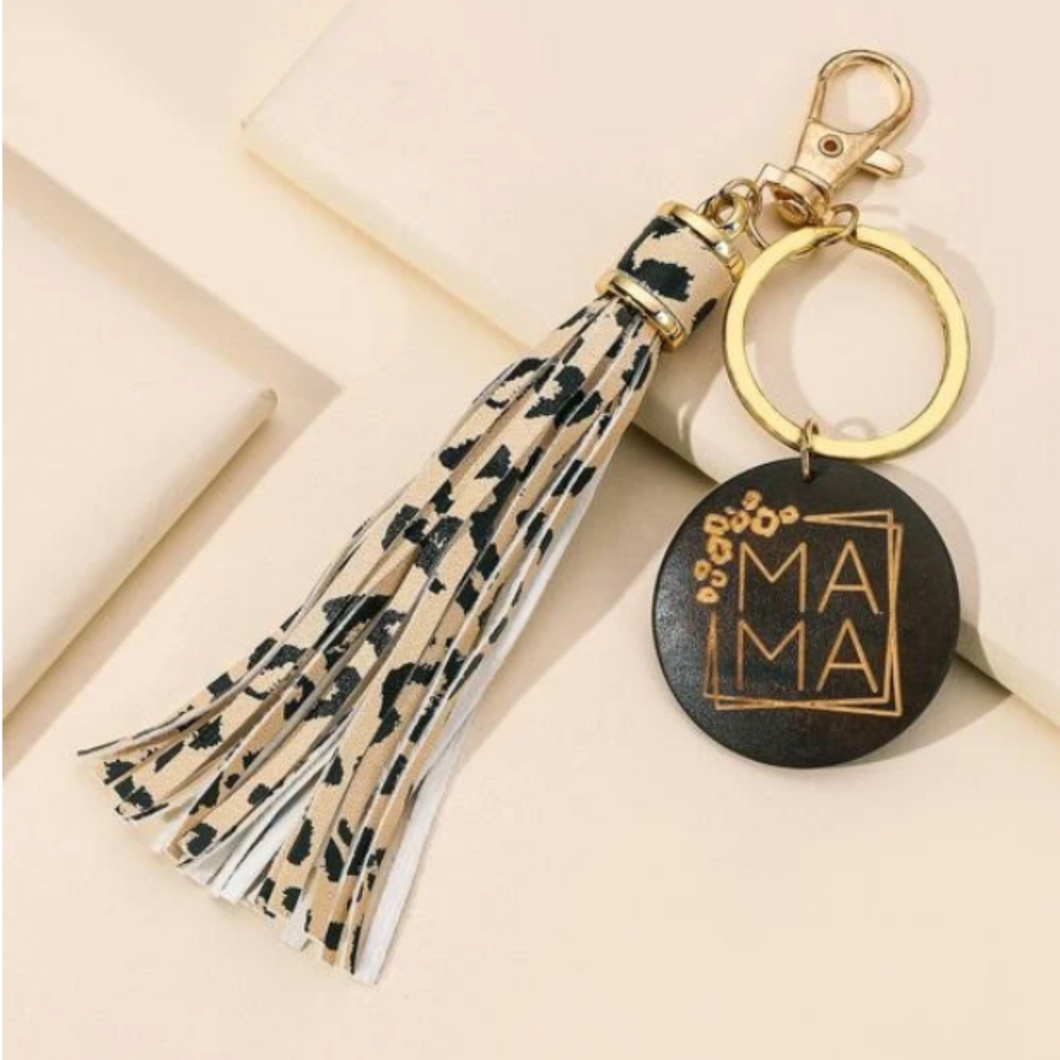 Mama Tag Keyring With Tassel