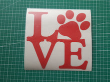 LOVE w/Paw Print