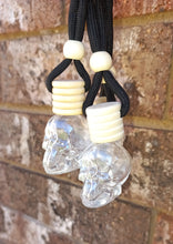 Hanging Glass Skull Car Diffuser