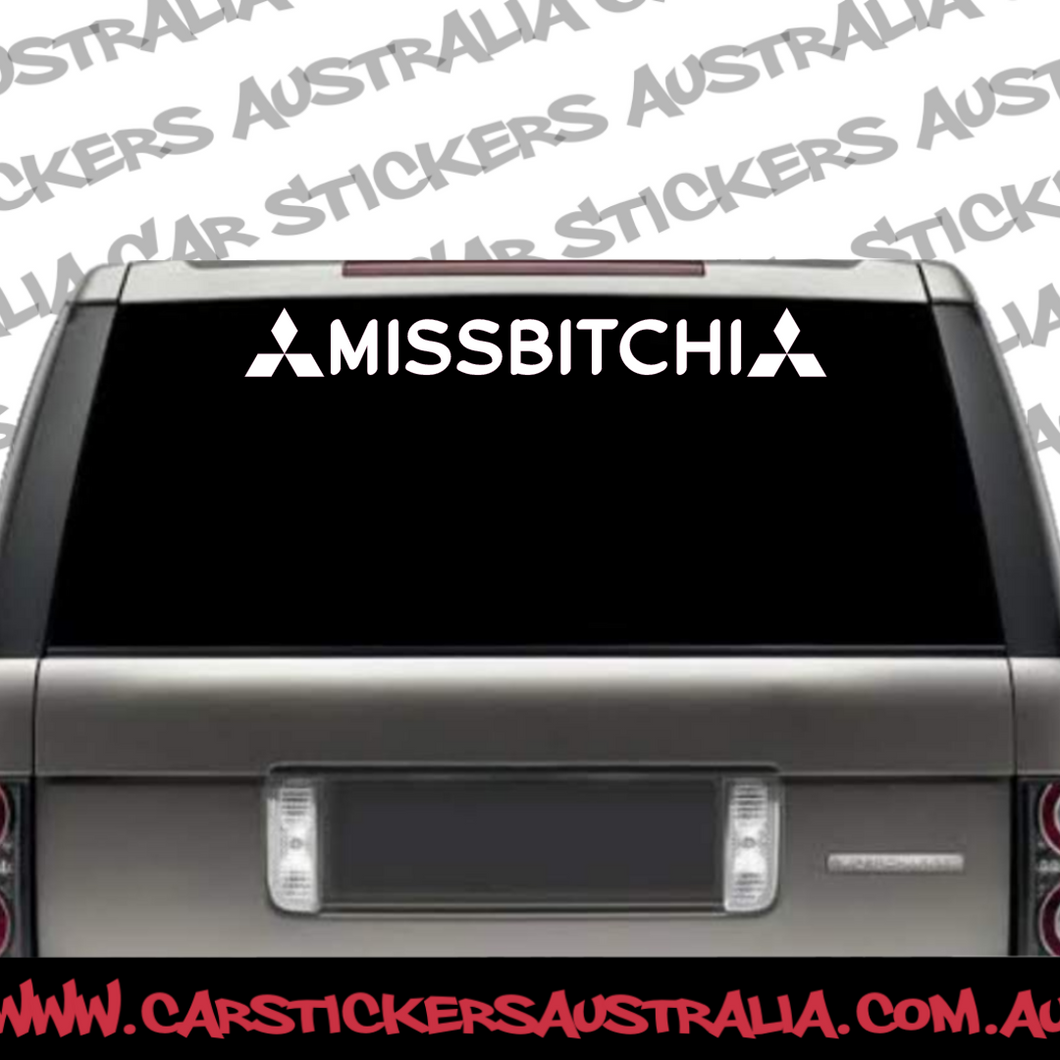 MISSBITCHI Windscreen Banner