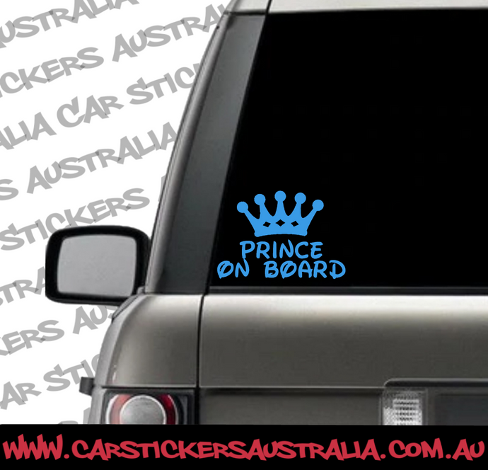 Prince On Board Car Decal