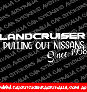 Landcruiser Pulling Nissans Since 1958