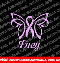 Cancer Awareness Ribbon Butterfly - Custom