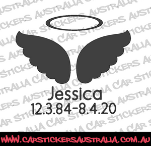 Angel Wings Custom Memorial