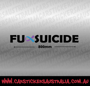 F**k Suicide Banner (Style 1)